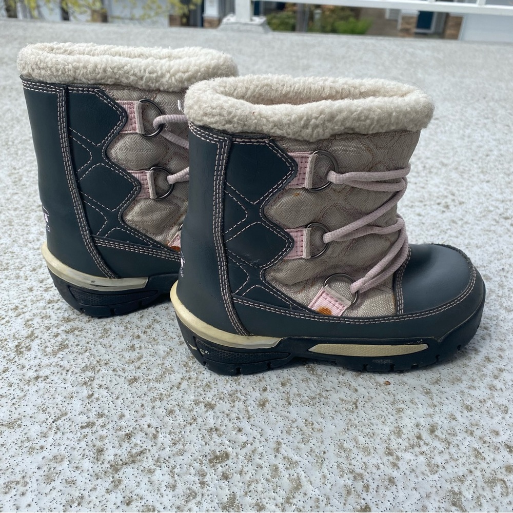 Sorel Snow Countess Pink Kids Boots Sz. 12